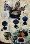 Still Life with Three Puppies by Paul Gauguin